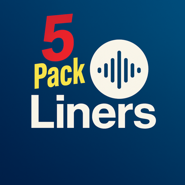 5 Pack Solo Voz Liners o ID